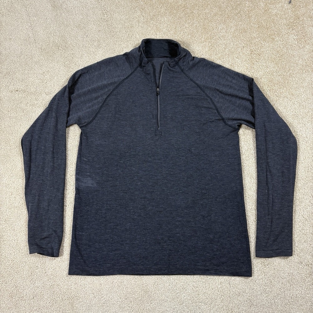Lululemon Metal Vent Tech Quarter Zip Pullover Dark Gray Size Large L
